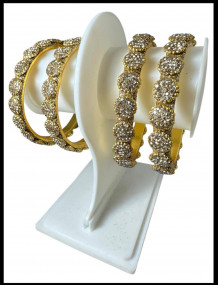 Golden Fancy Brass chudi 4pcs (BRK12)