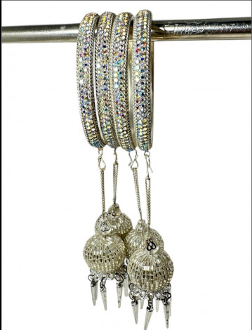 Rainbow shine Brass Latkan Bangle (FBS11)