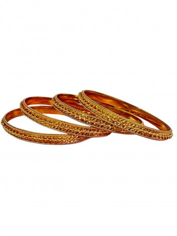 Gold Plated Bangles (4 chudi) (GLC07)