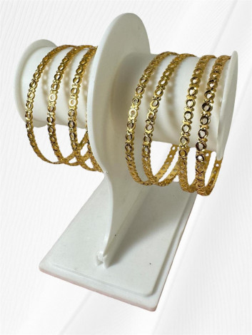 Gold Plated Bangles (8 chudi) (GLC12)