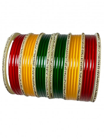 Seep / Plastic Multi Color Bangles set (PLS10)