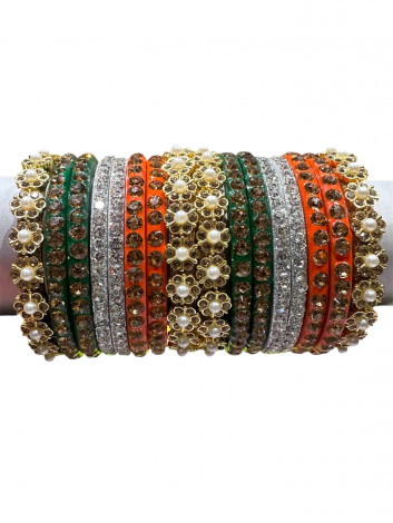 Tricolor Bangles set (26 Jan Special ) (PLS11)
