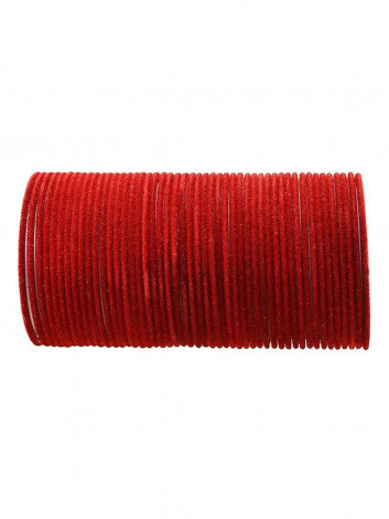 Red Velvet Bangles 36 Pcs