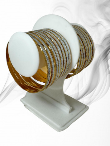 Gold Plated Bangles (4 chudi) (GLC05)