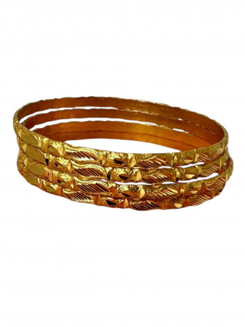 Gold Plated Bangles (4 chudi) 115 (GLC01)