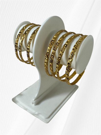 Gold Plated Bangles (4 chudi) (GLC04)