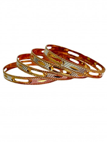 Gold Plated Bangles (4 chudi) (GLC06)