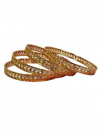 Gold Plated Bangles (4 chudi) (GLC10)