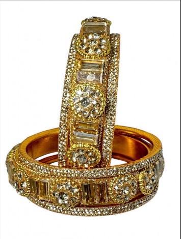 Brass Golden Bangle Set (FBS06)