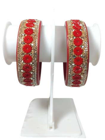 Lakh Bangles flower design kade (LKK12)