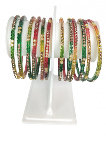 Glass bangles 12 chudi (GLAC05)