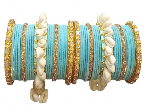 Semi bridal bangels set (BRD16)