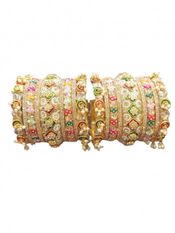 Semi bridal bangels set (BRD26)