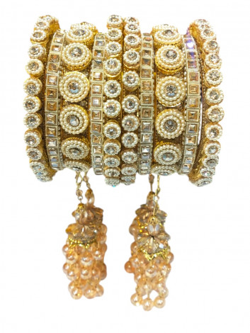 Metal Brass Latkan Set with kundan work (BRS34)