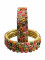 Brass Bangles Multi Color Chudi ( 8 Pcs ) (FBC03)