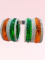Crystal Tricolor Bangles set (26 Jan Special ) (BRS16)
