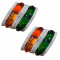 Crystal Tricolor Bangles set (26 Jan Special ) (BRS16)