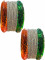 Crystal Tricolor Bangles set (26 Jan Special ) (BRS17)